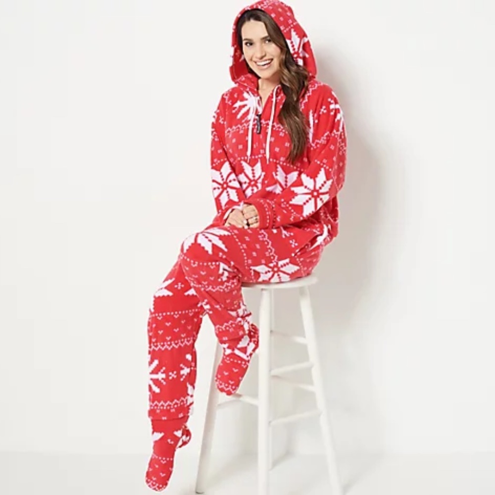 Unisex Fleece Onesie with Pocket, Hood & Detachable Feet